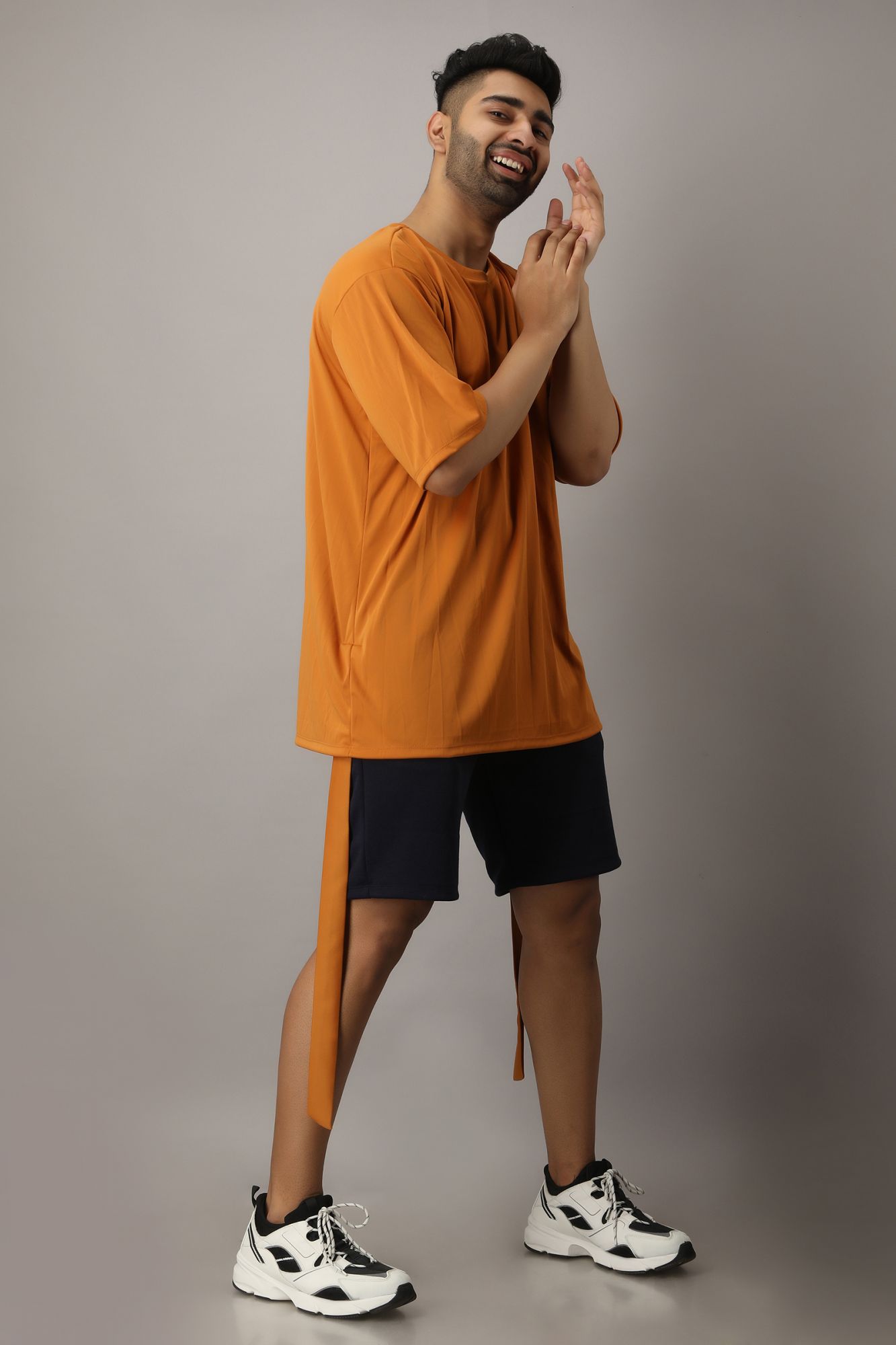 Mens Mustard Free-Size Tshirt