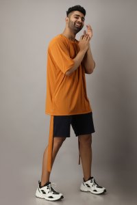 Men's Mustard Free-Size Tshirt
