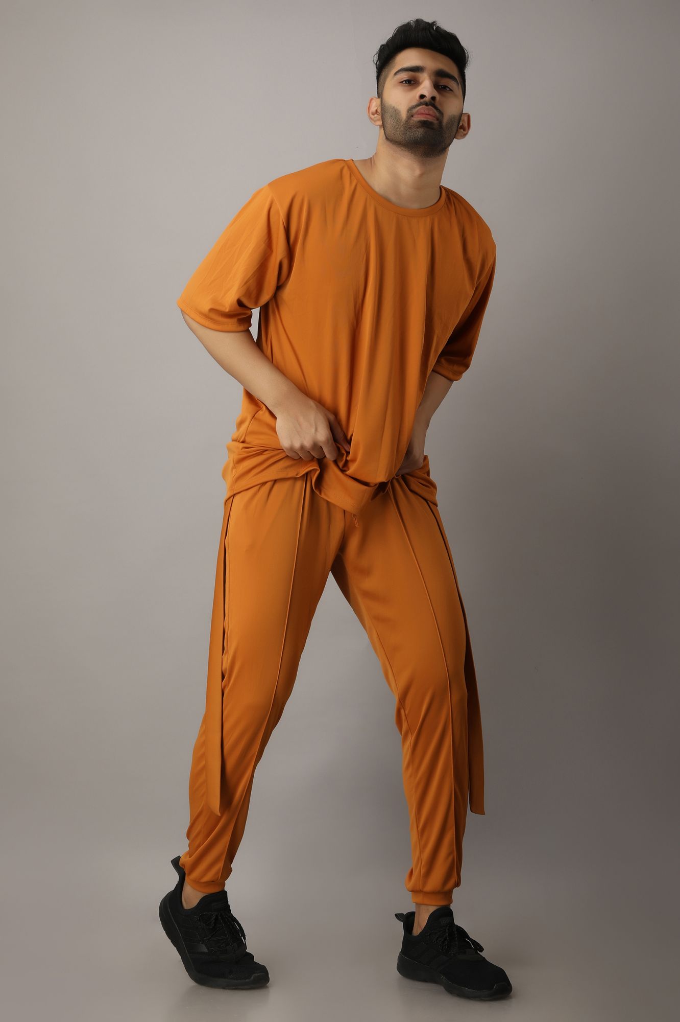 Mens Mustard Free-Size Tshirt