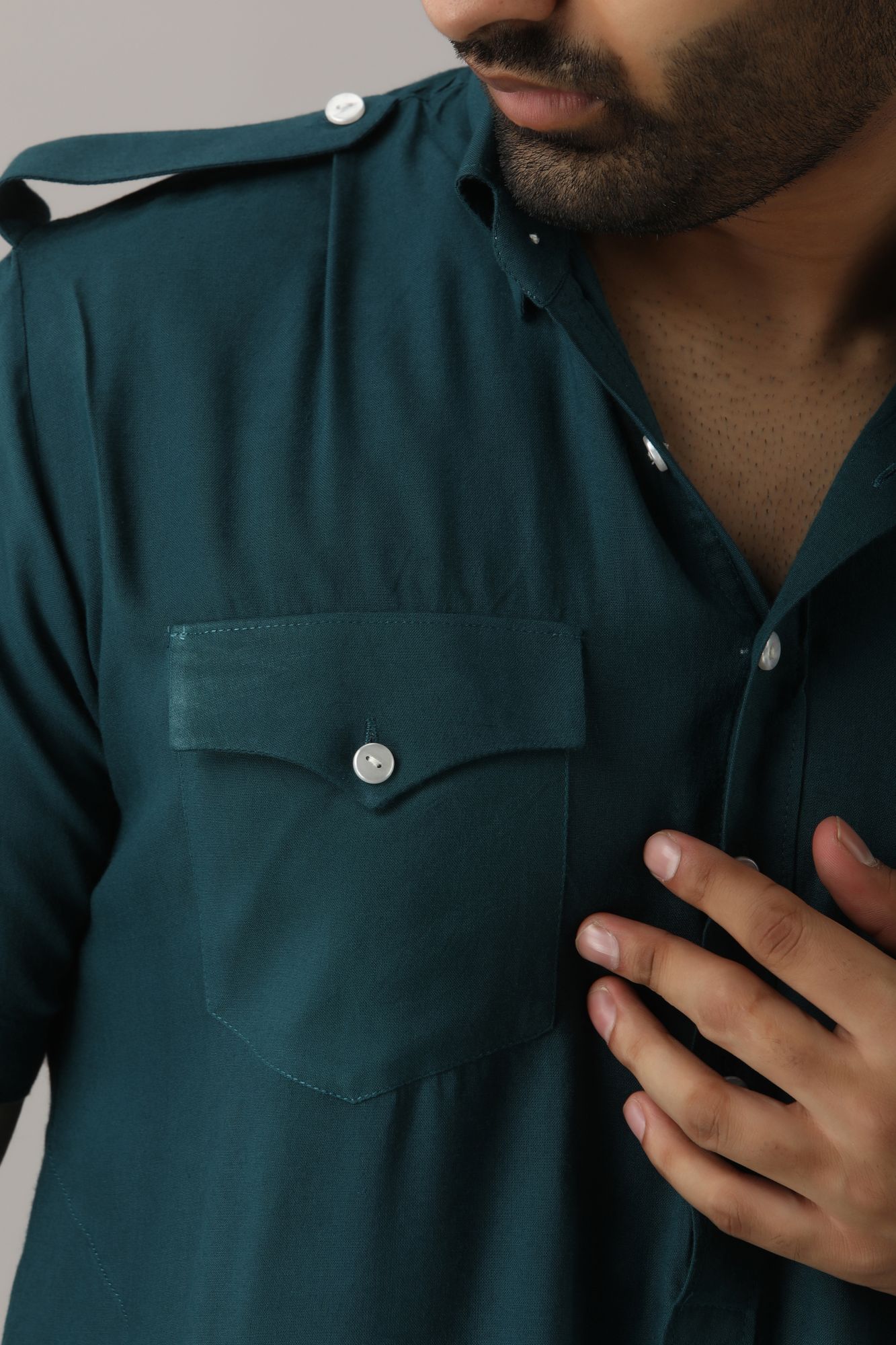 Mens Green Pathani Kurta