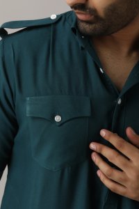 Men's Green Pathani Kurta