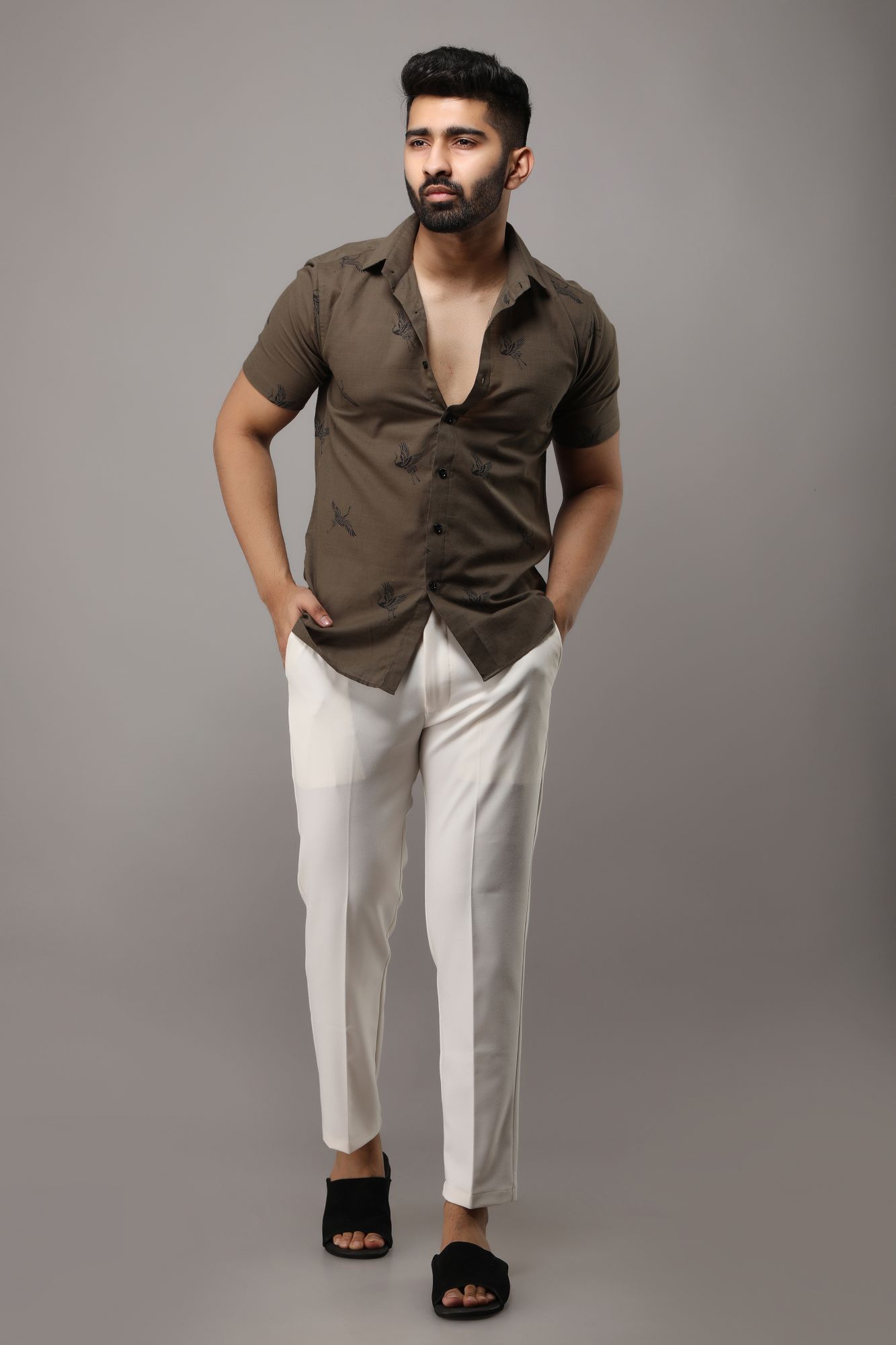 Mens Printed Casual Shirt