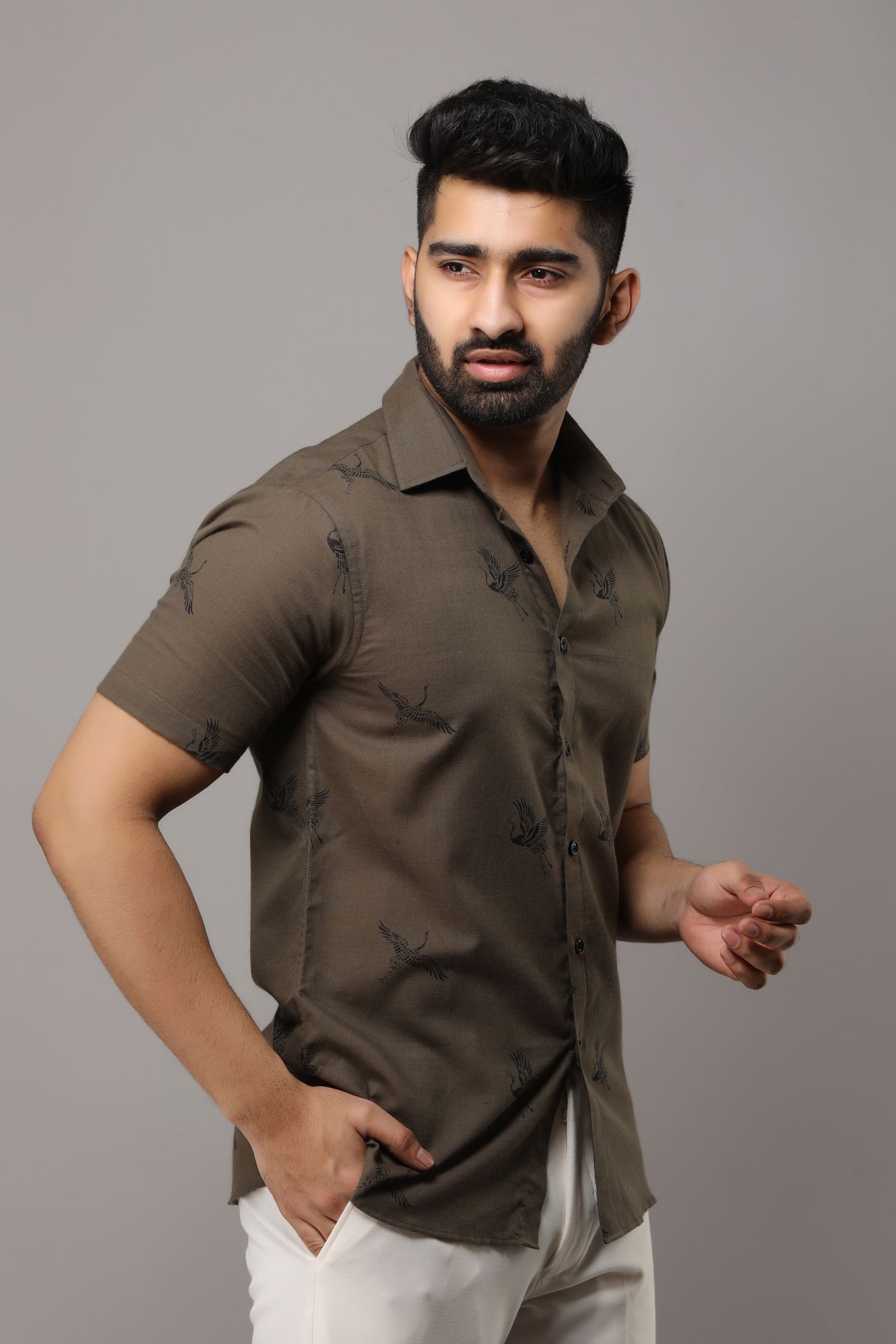 Mens Printed Casual Shirt