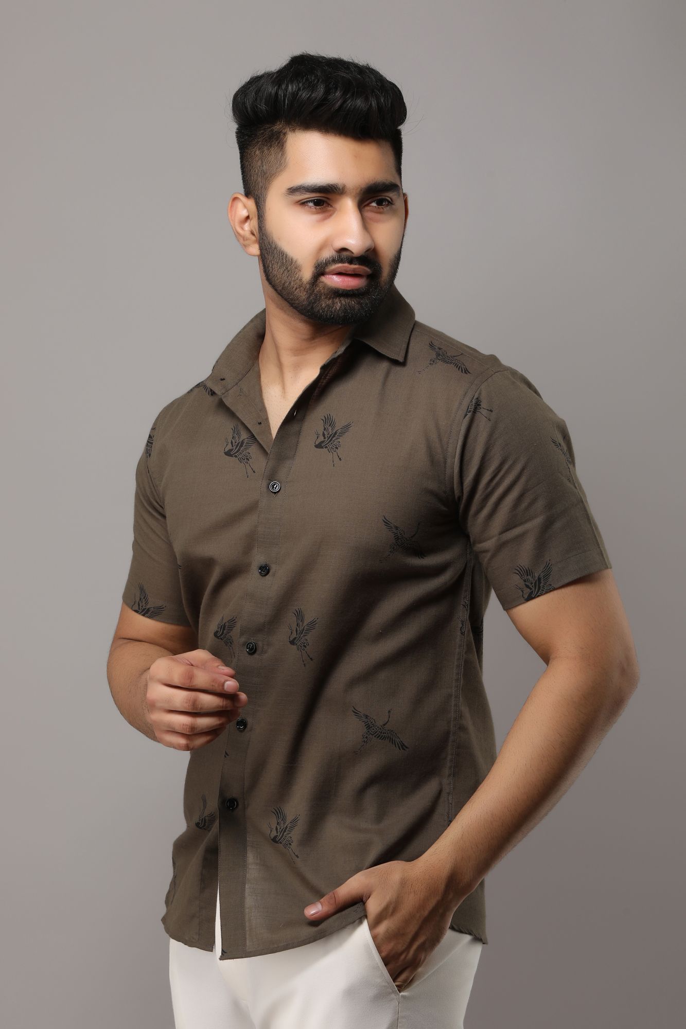 Mens Printed Casual Shirt