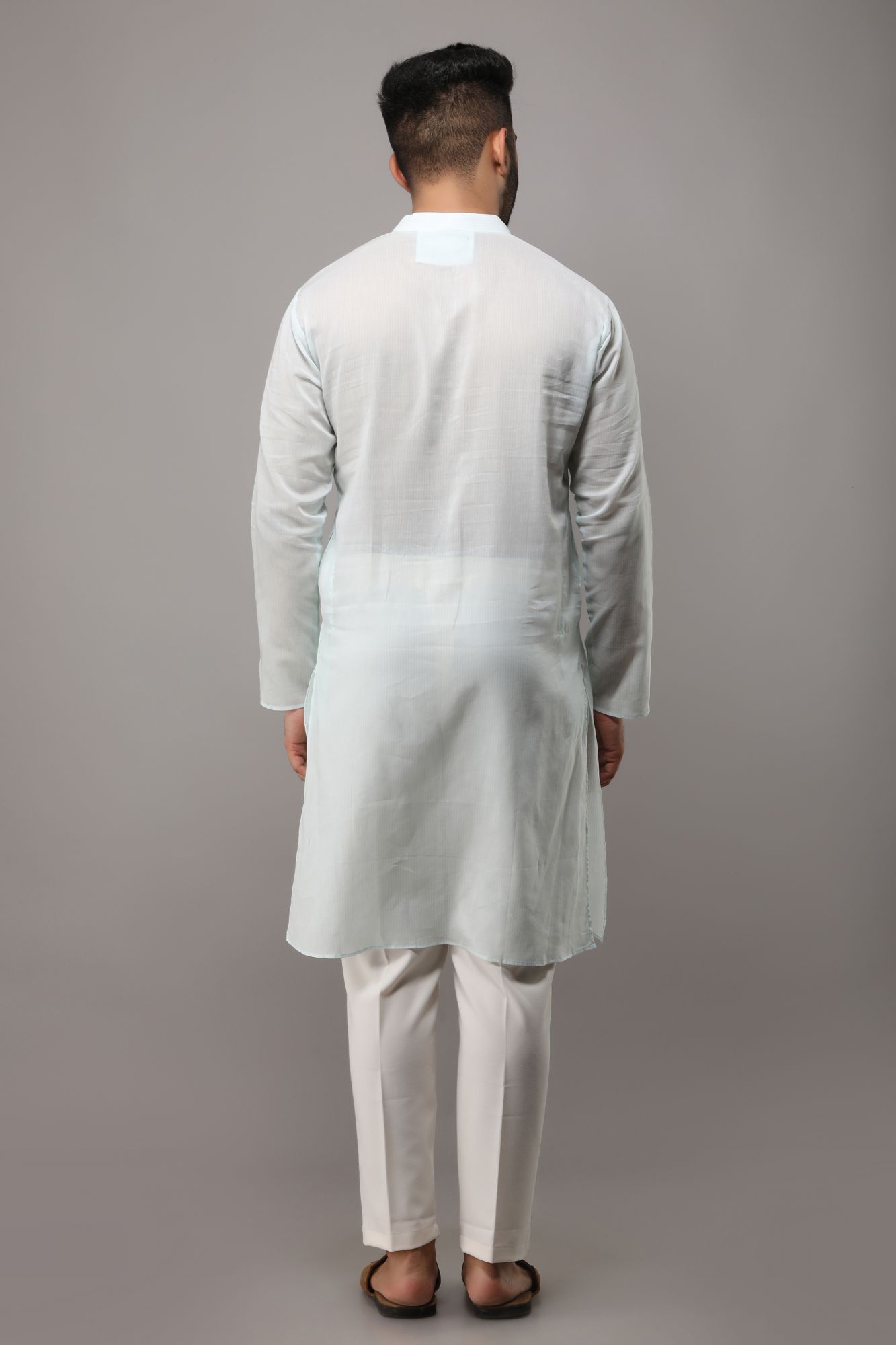 Mens Long Striped Kurta