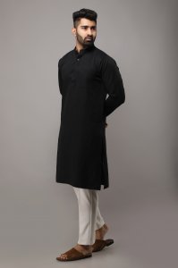 Men's All Black Kurta