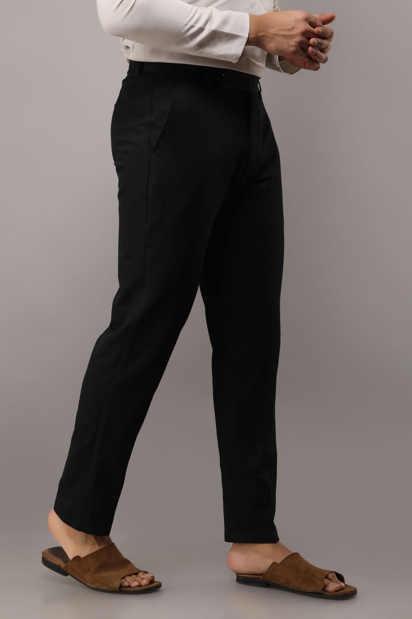 Mens Black Pyjama pants
