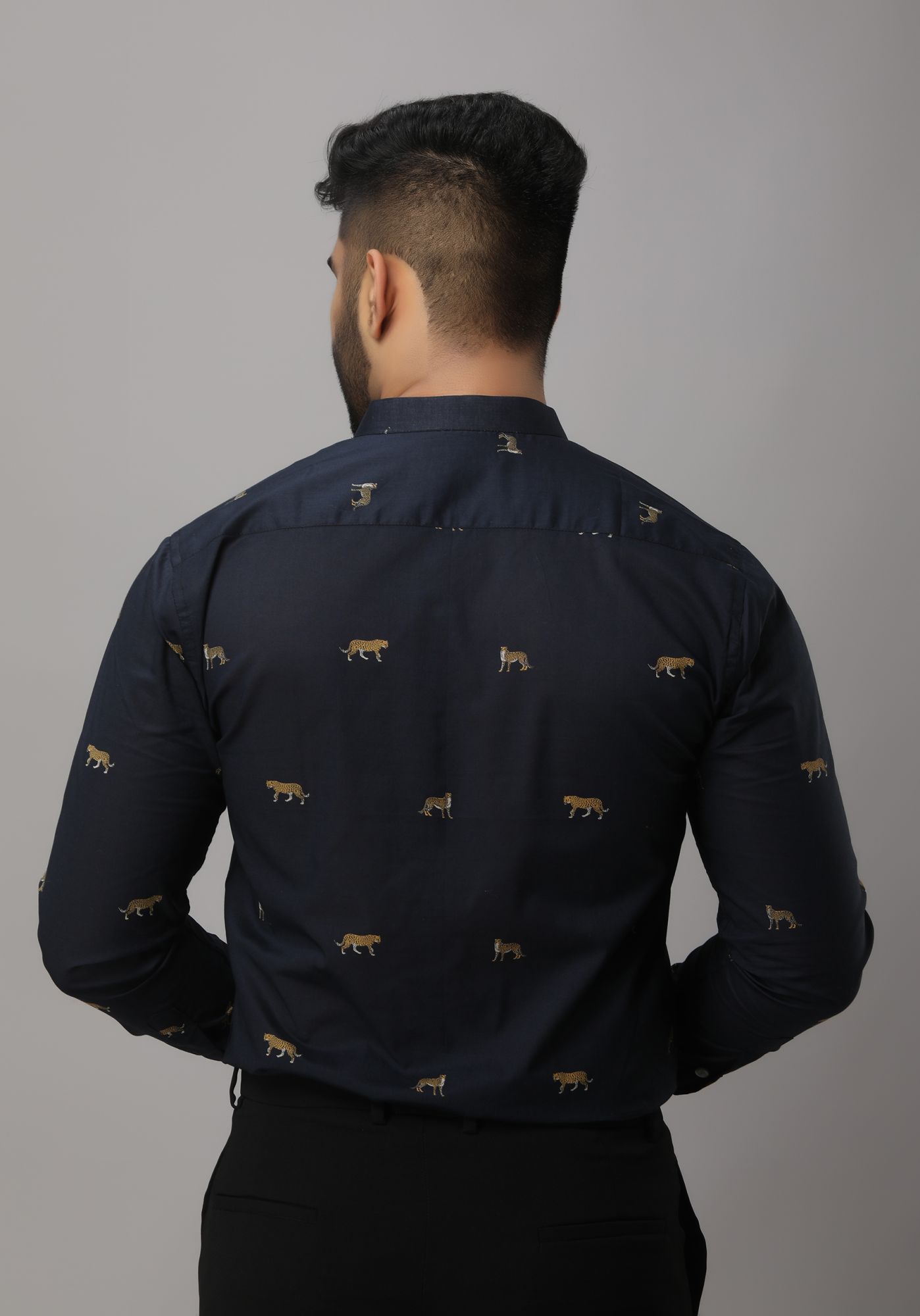 Mens Printed Slim Fit Shirt