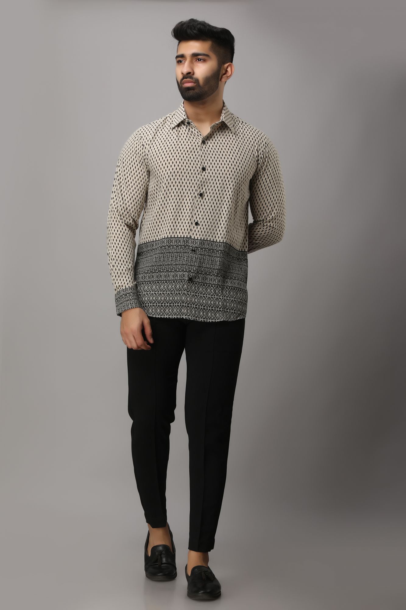 Mens Printed Flowing Shirt