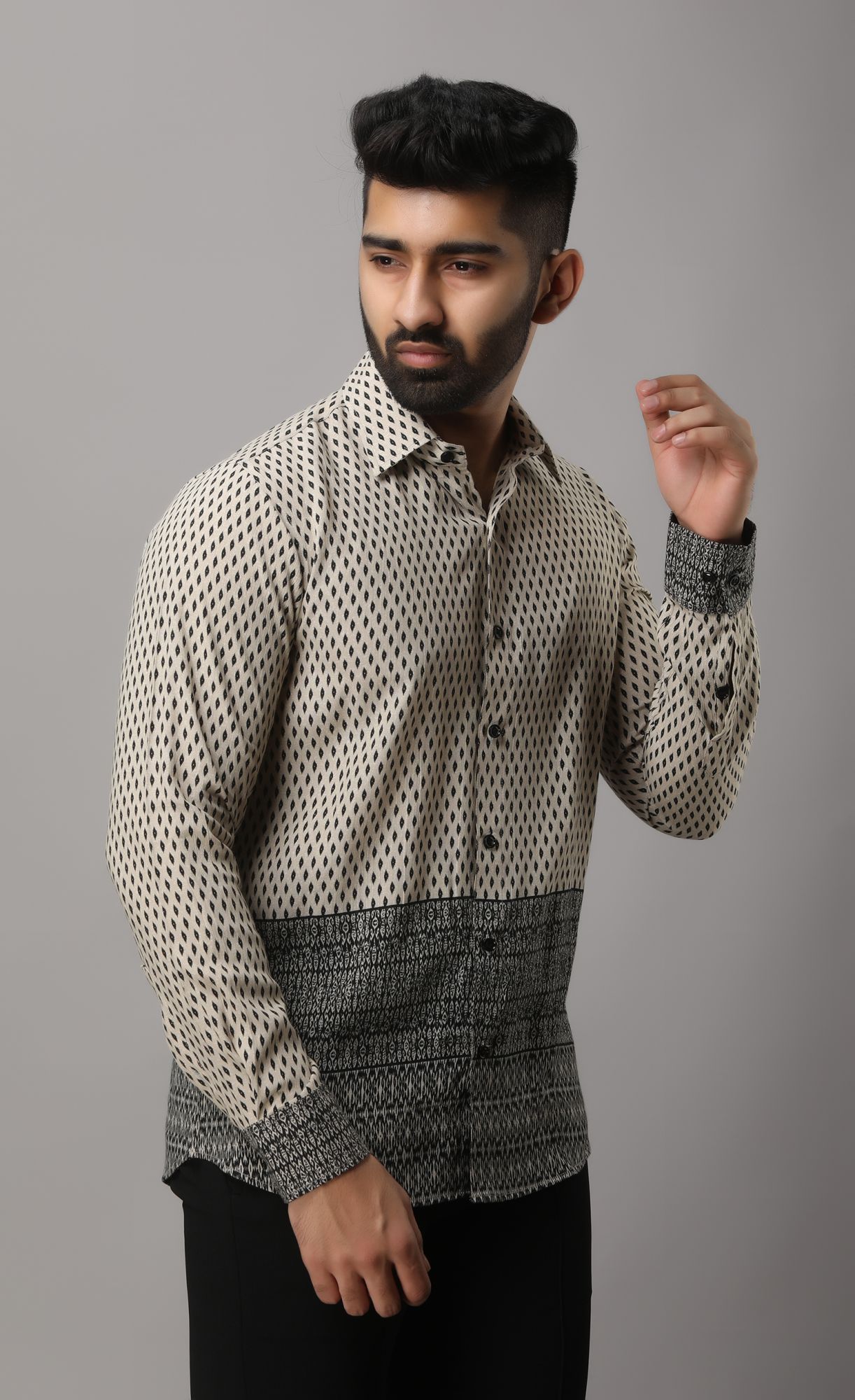 Mens Printed Flowing Shirt