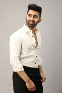 Men's Slim Fit Shirt in Off White