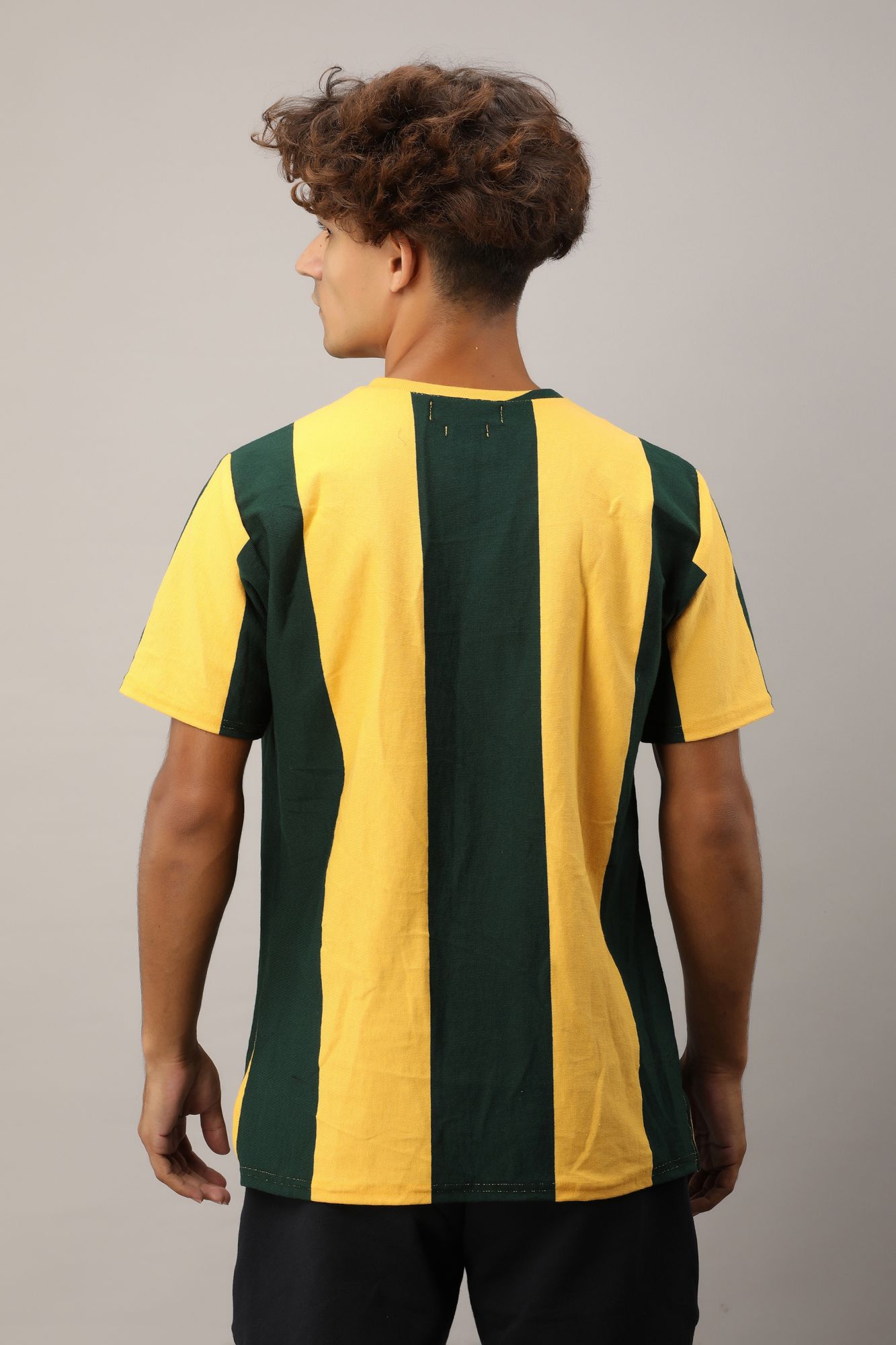 Mens Printed Striped Tshirt