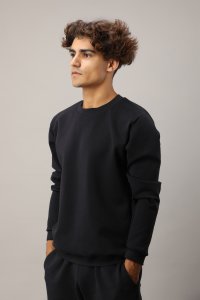 Men's Pullover In Navy Blue