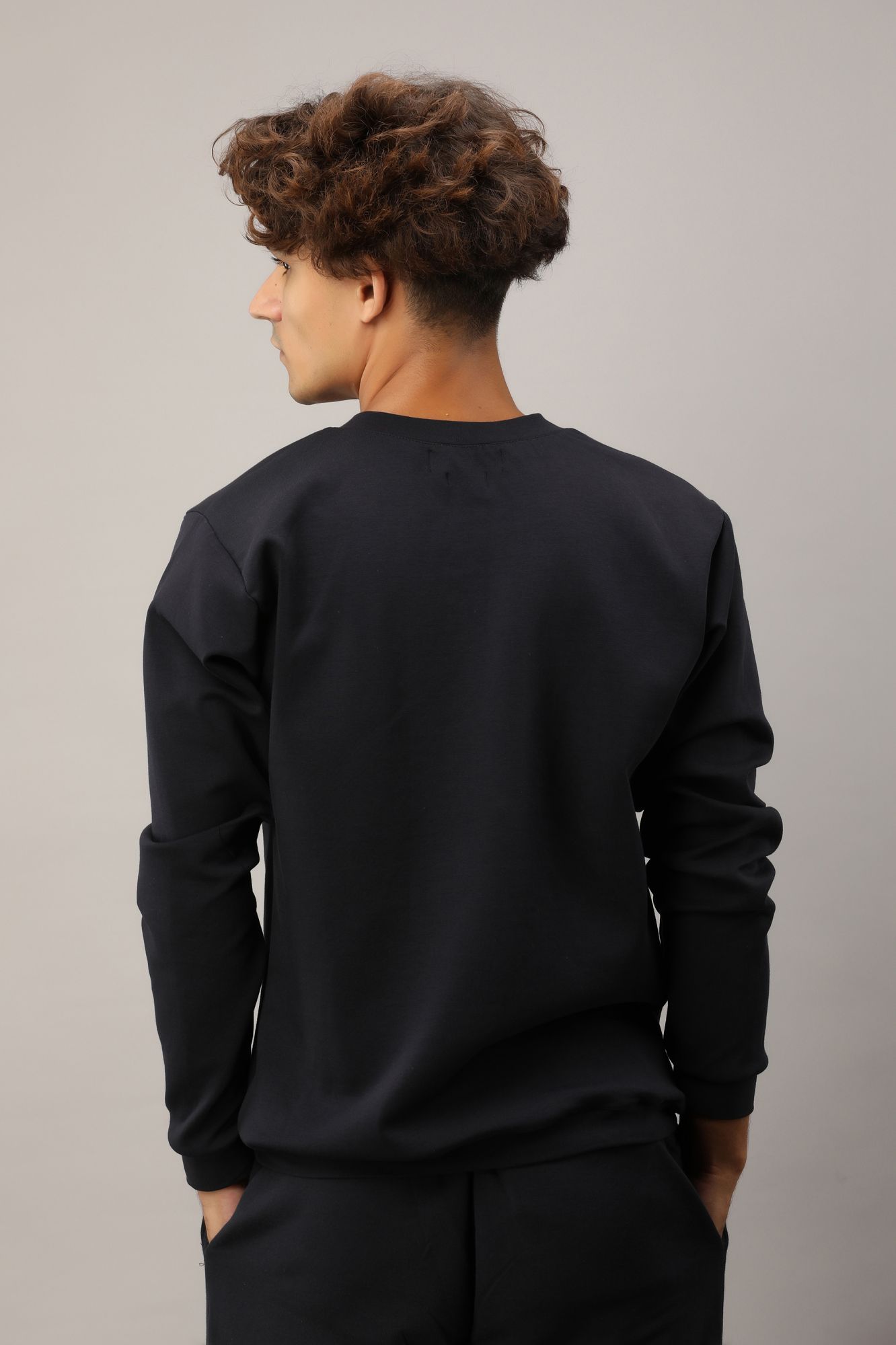 Mens Pullover In Navy Blue