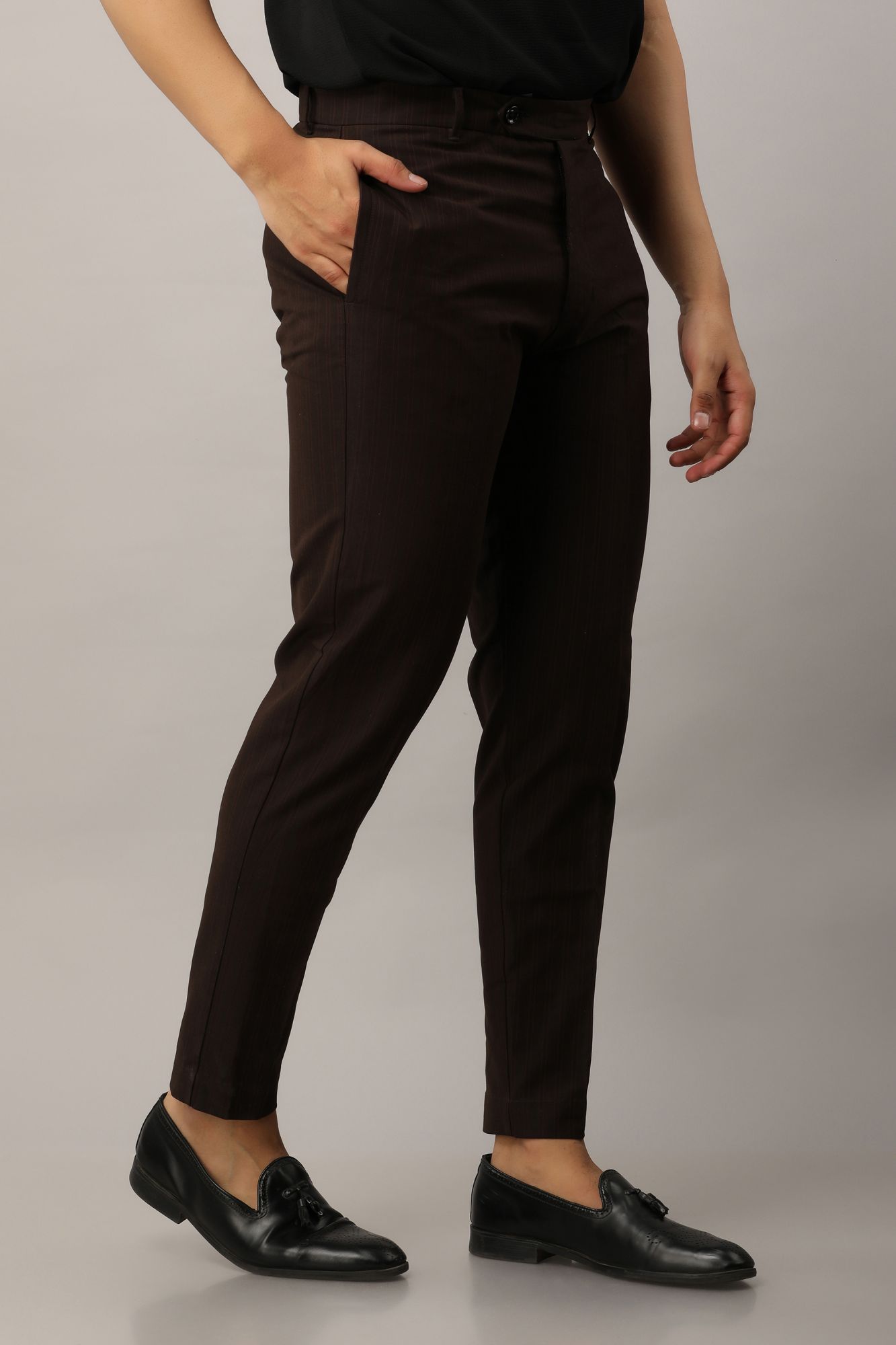 Mens Striped Tailored Fit pants