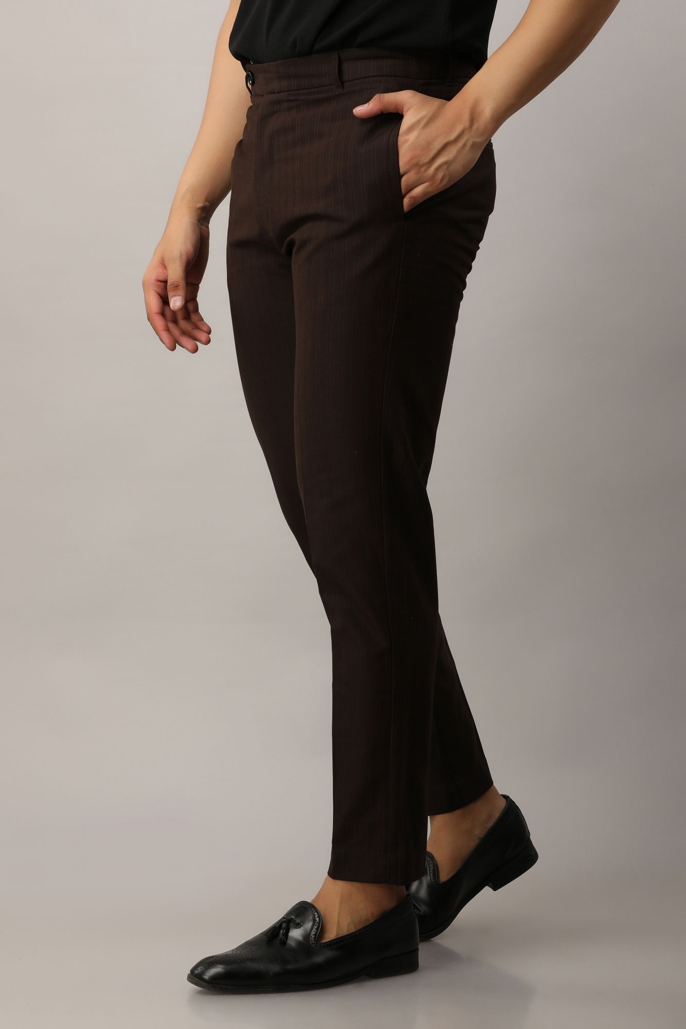 Mens Striped Tailored Fit pants