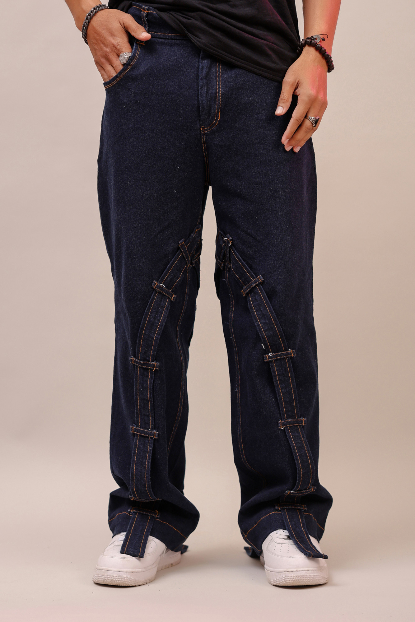 Snake Laced Baggy Jeans