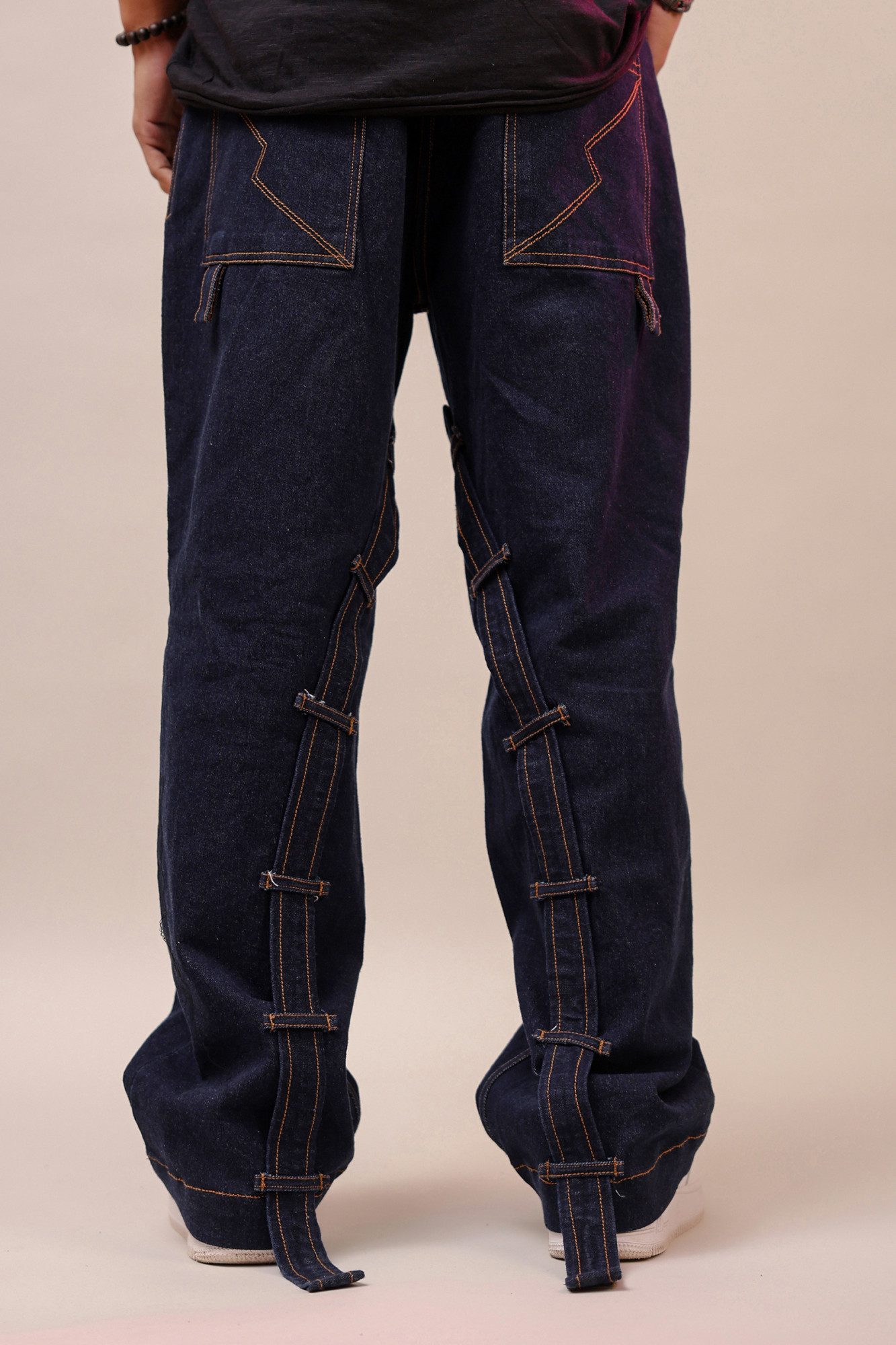 Snake Laced Baggy Jeans