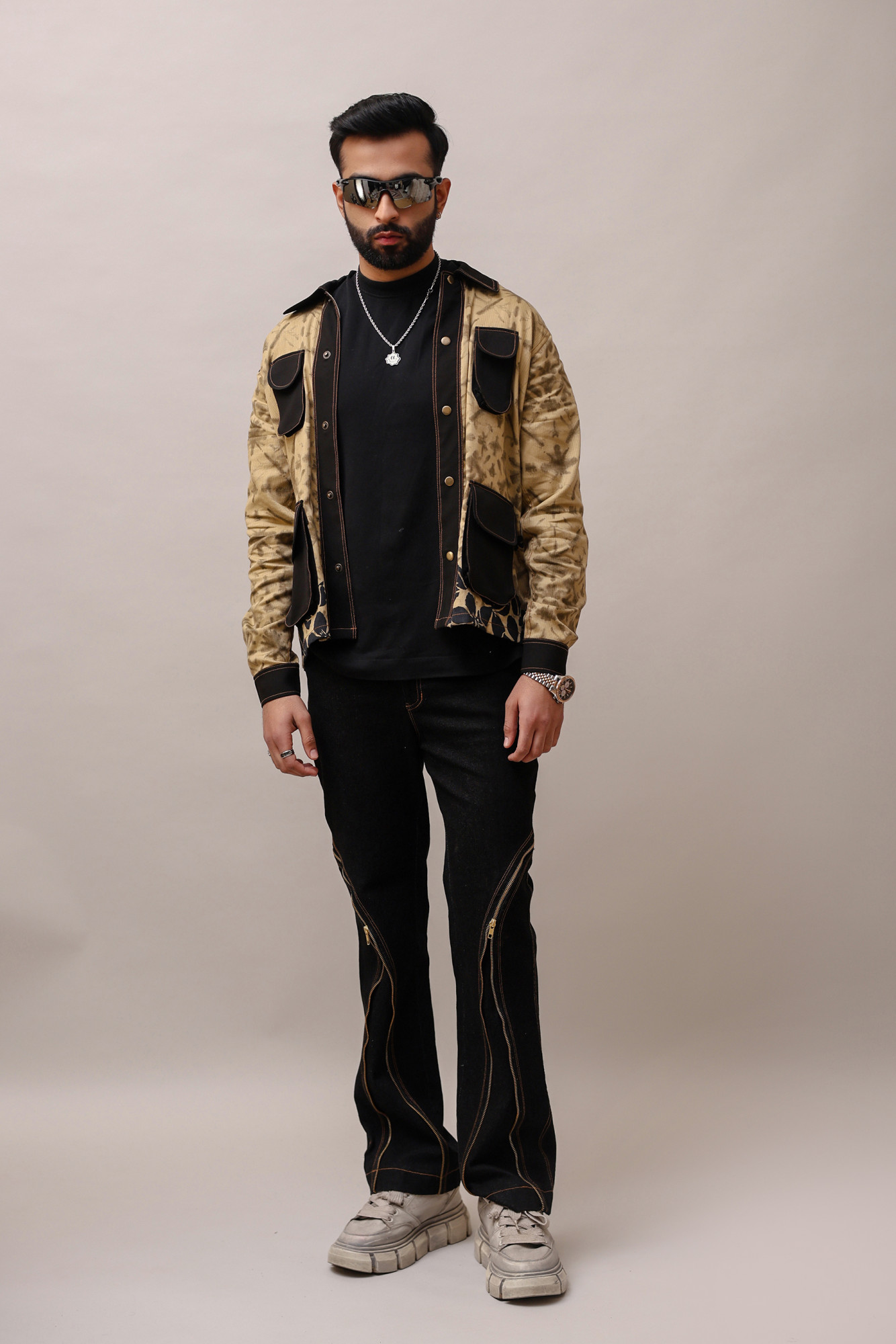 Printed Jacquard Shacket