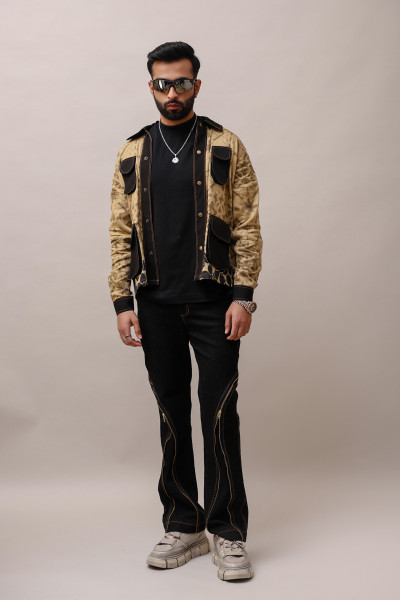 Printed Jacquard Shacket