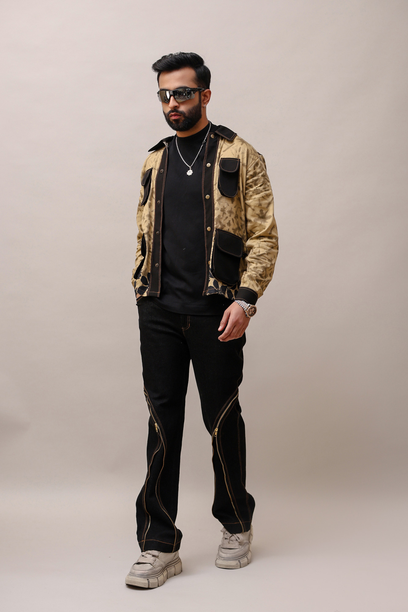 Printed Jacquard Shacket