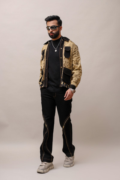 Printed Jacquard Shacket