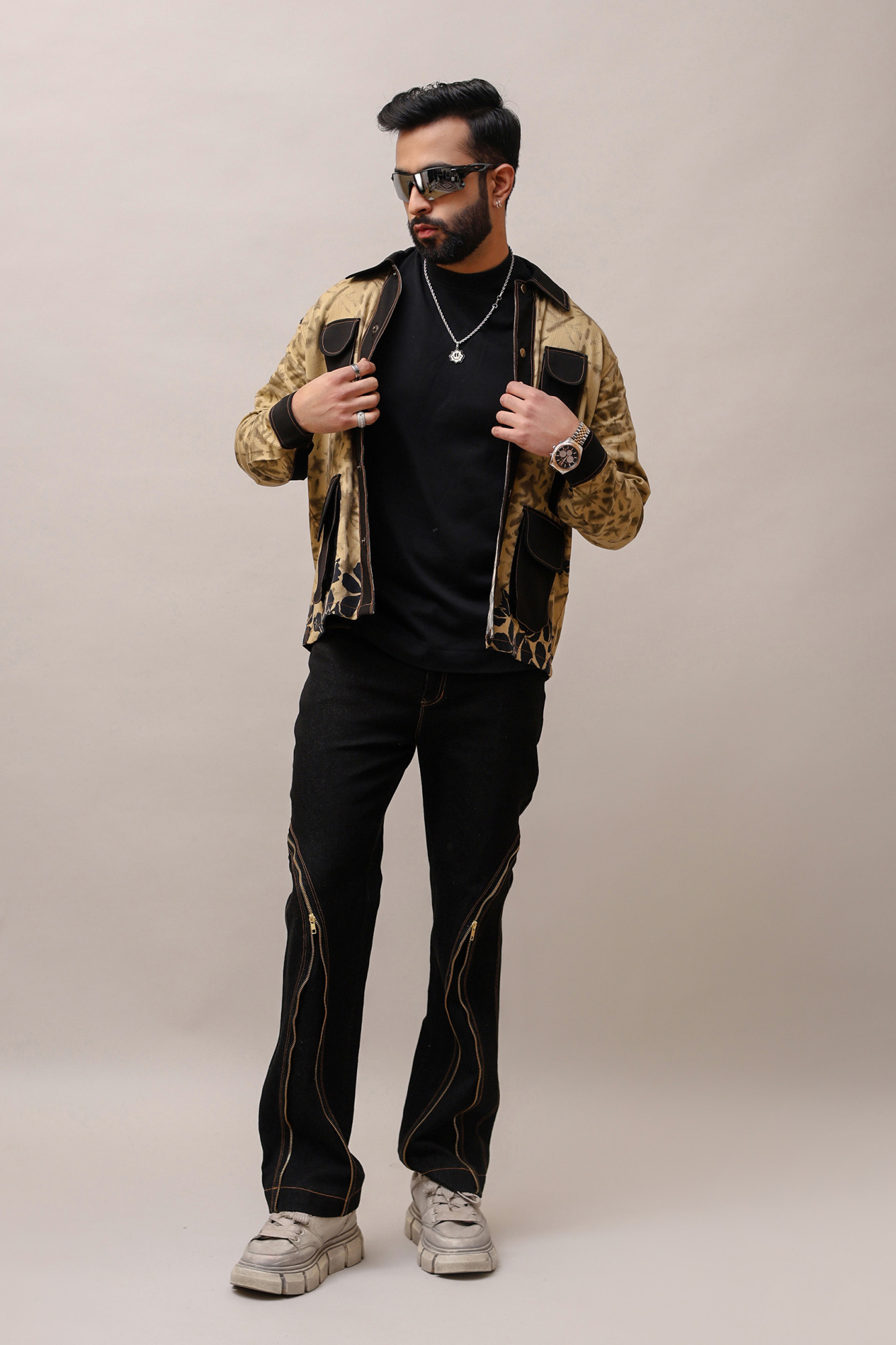 Printed Jacquard Shacket