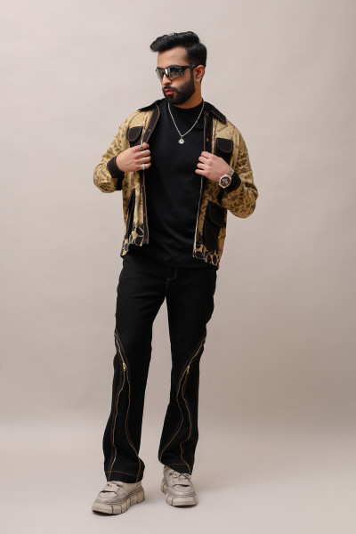 Printed Jacquard Shacket