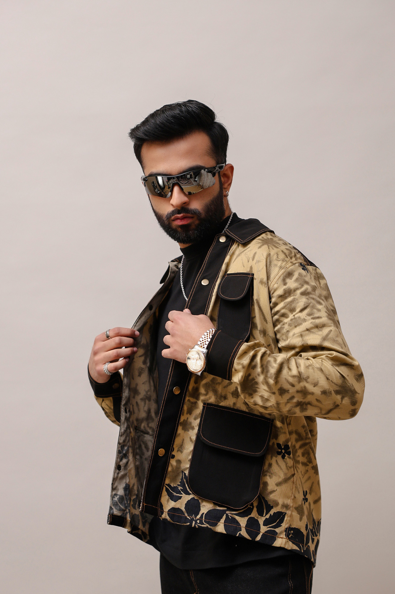 Printed Jacquard Shacket