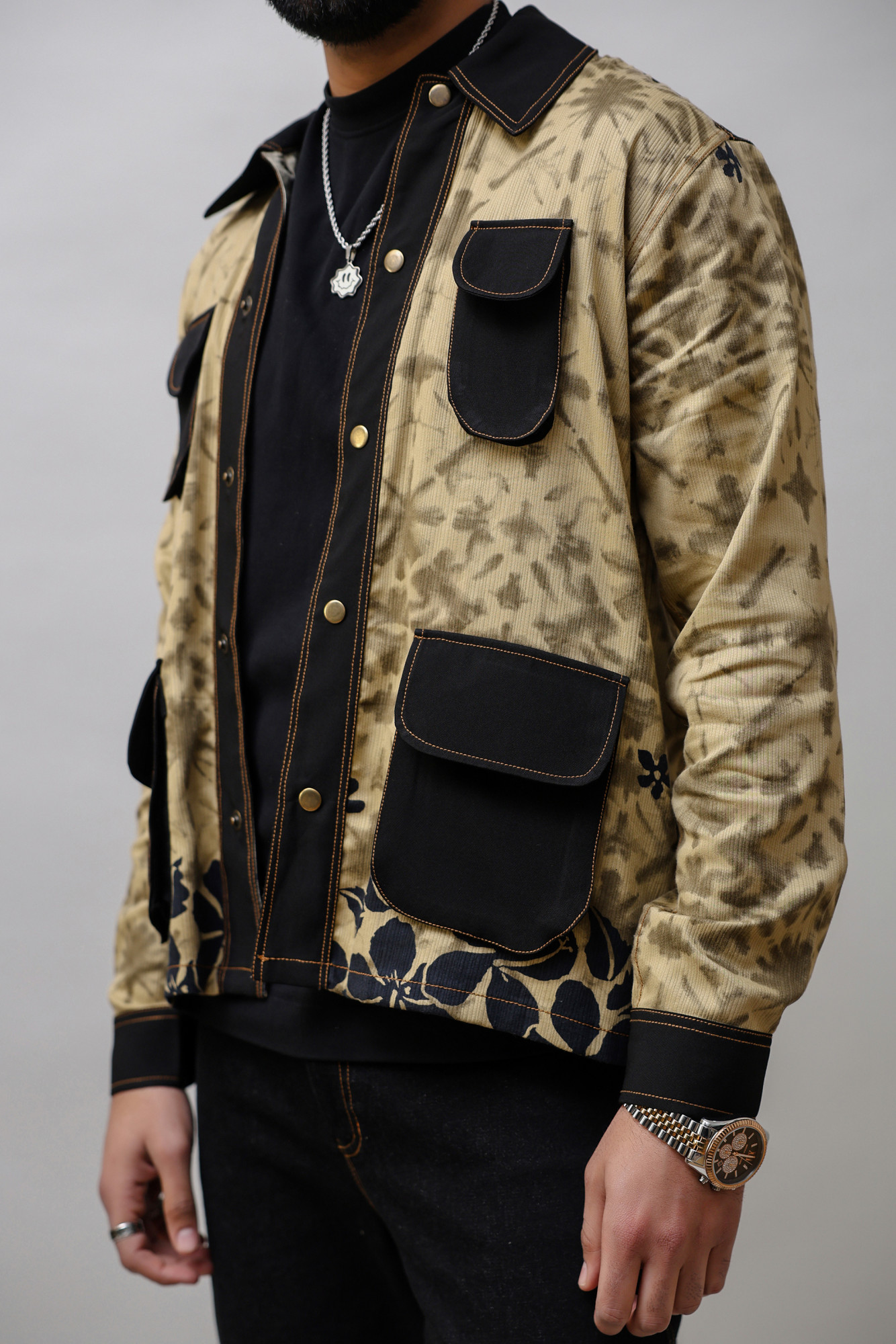 Printed Jacquard Shacket