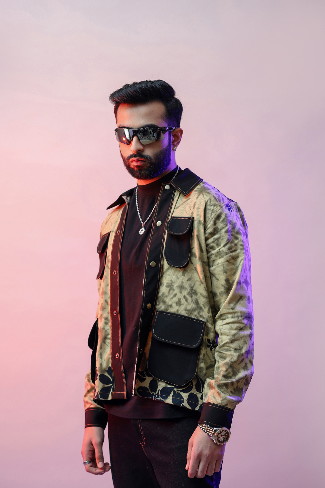 Printed Jacquard Shacket