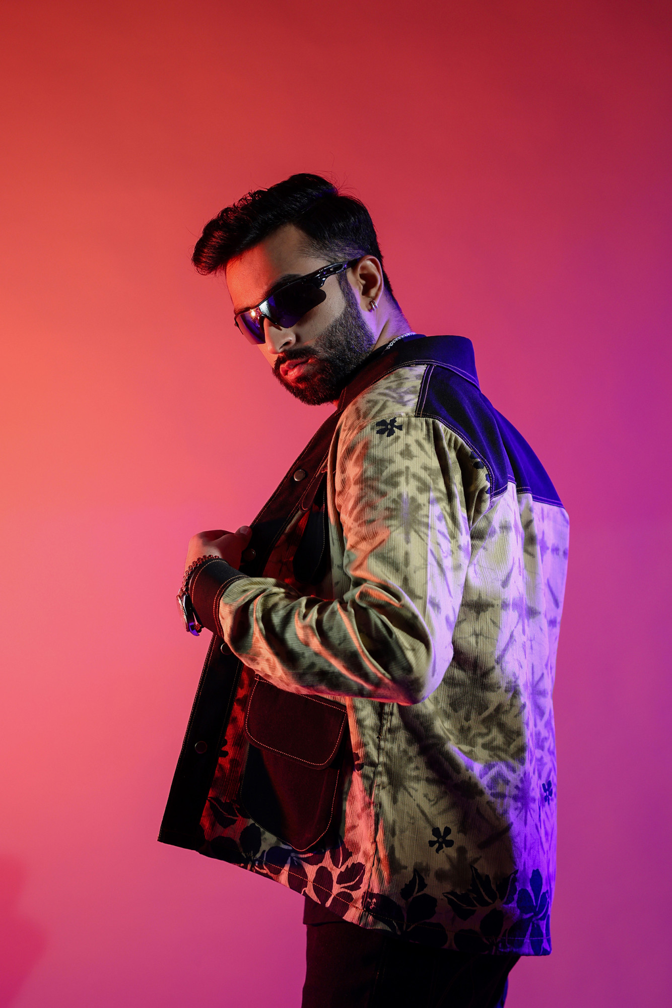 Printed Jacquard Shacket