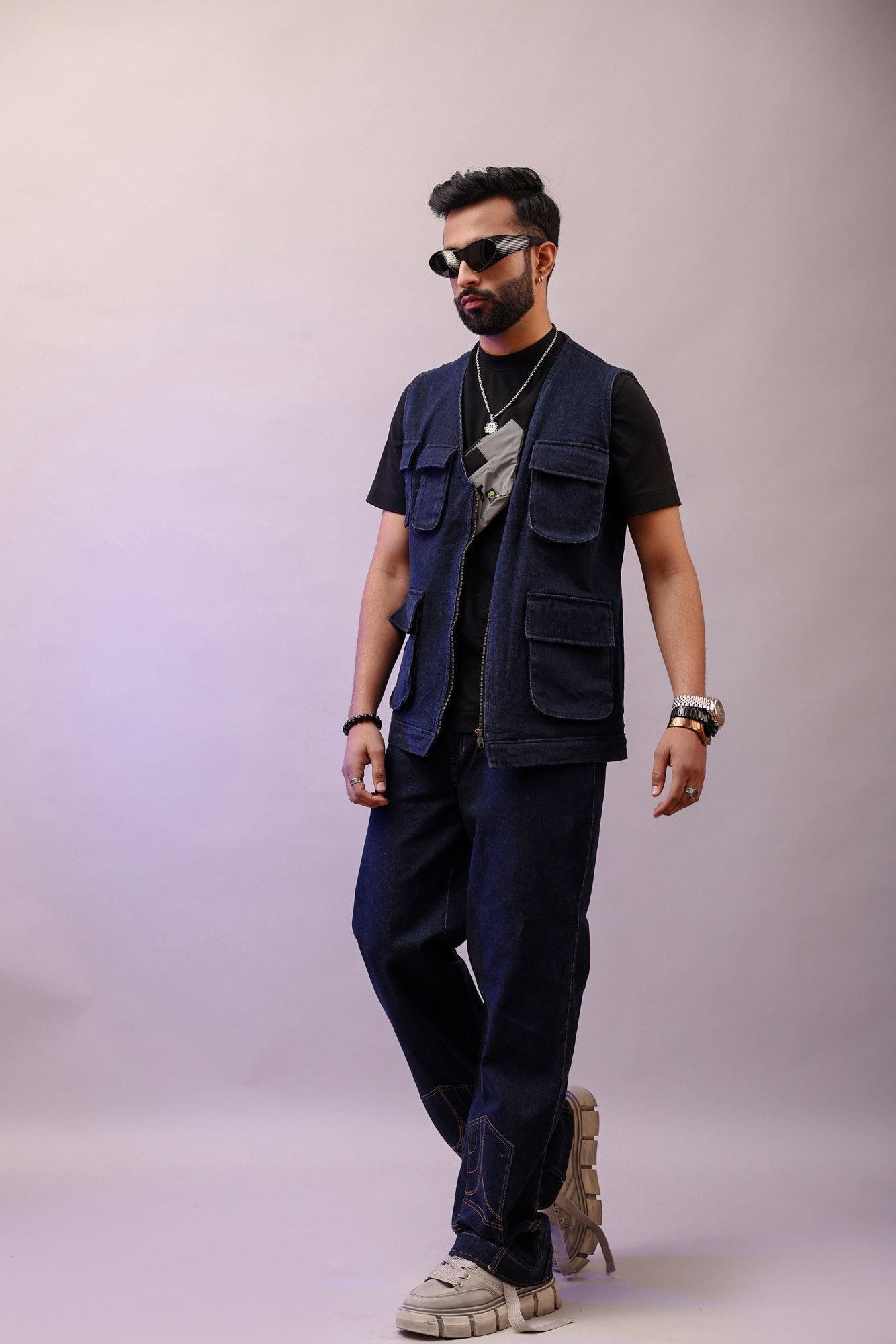 Off Sleeve Denim Jacket