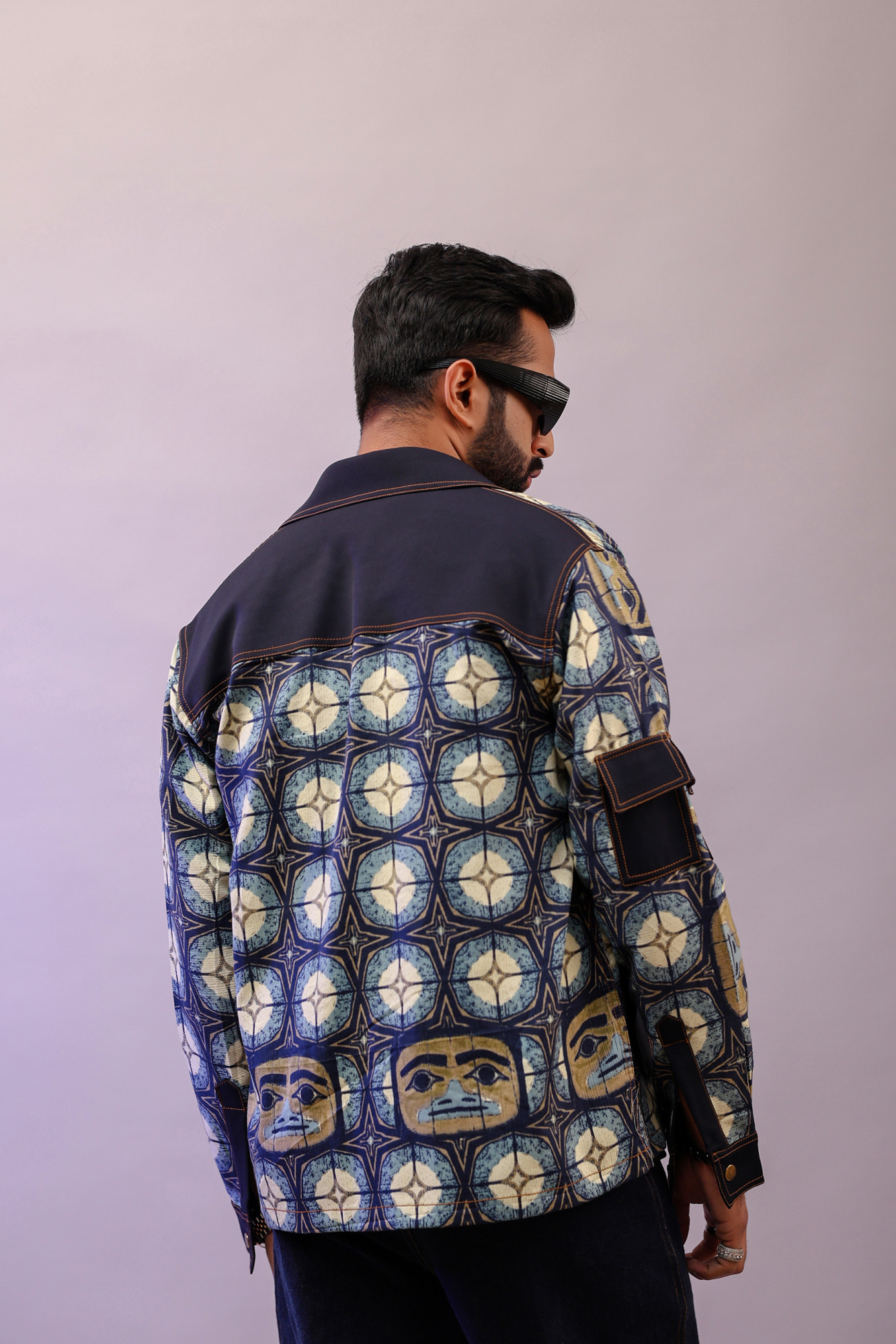 Printed Teri Shacket