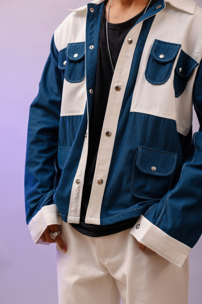 Teal Corduroy Shacket