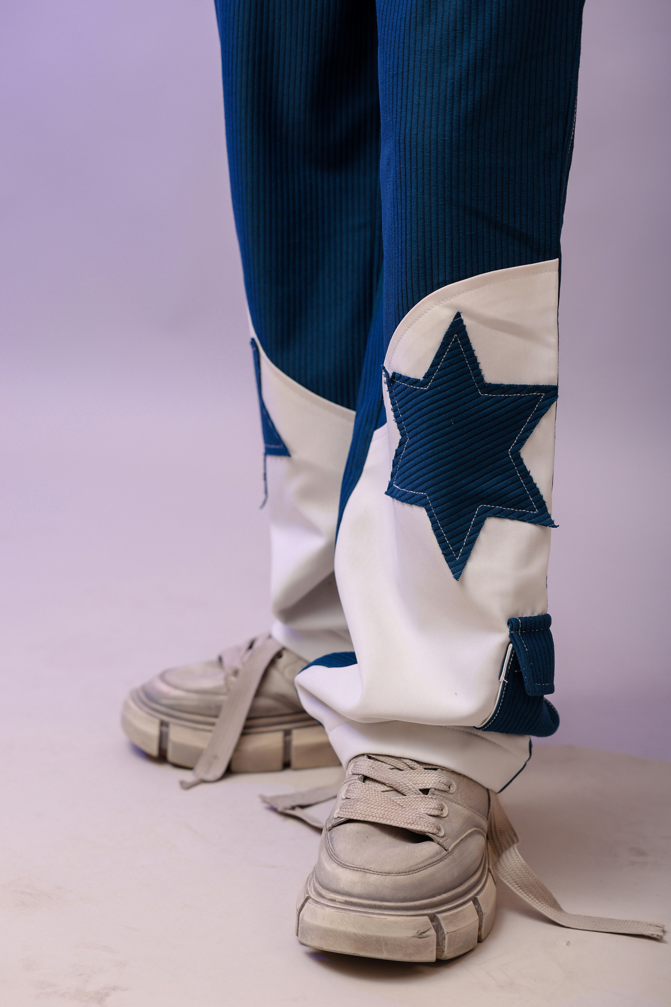 Teal Cord Baggy Pants