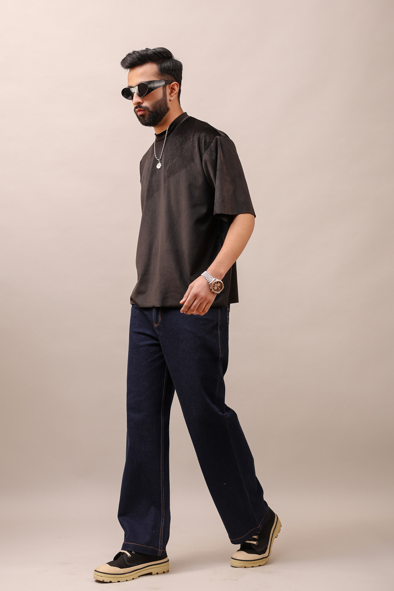 Wide Leg Jeans In Blue