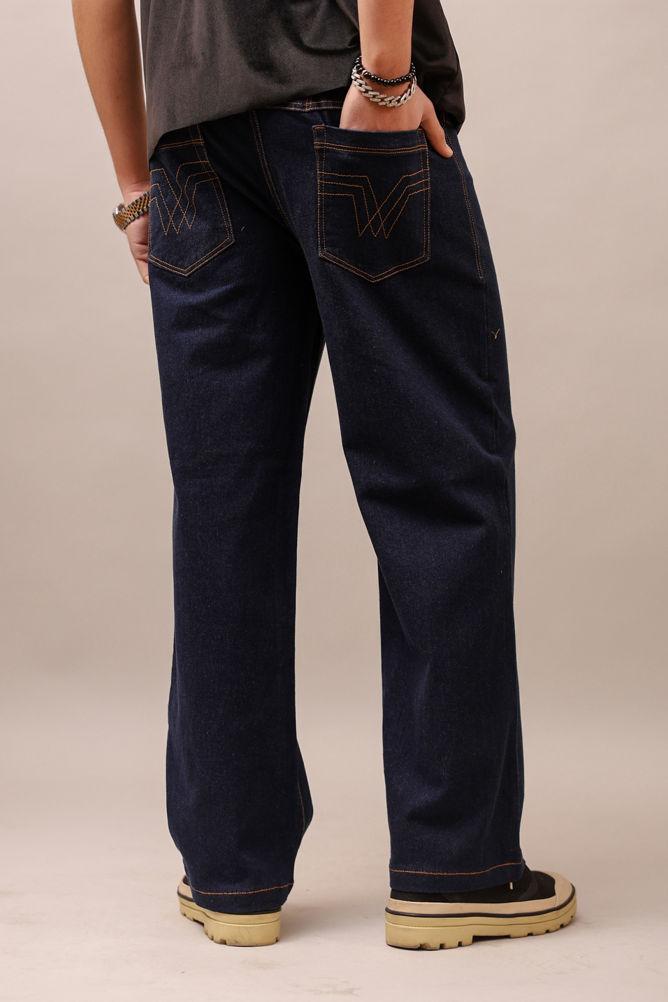 Wide Leg Jeans In Blue