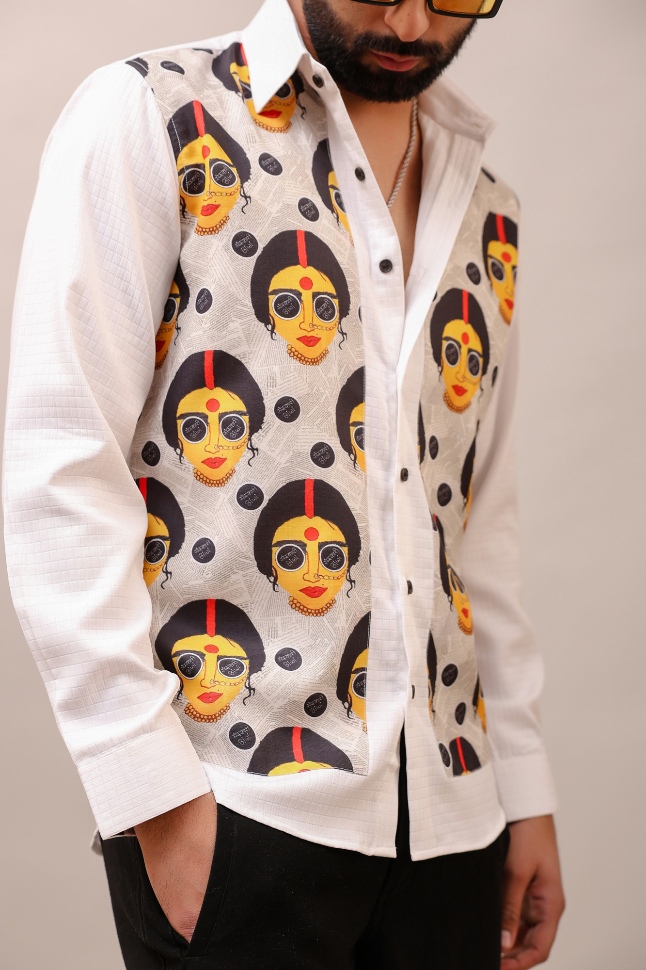 Sanskari Biwi Motif Shirt