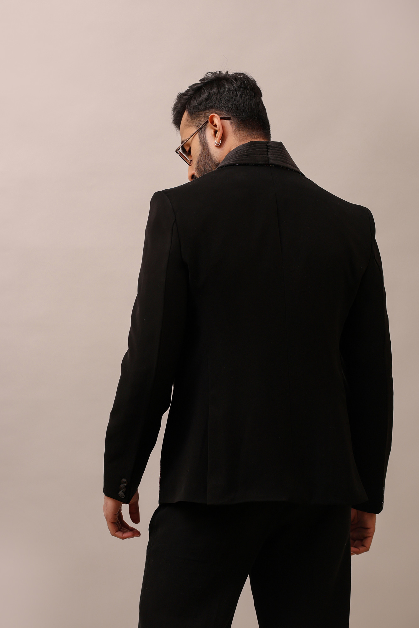 Multi Sequin Plated Blazer