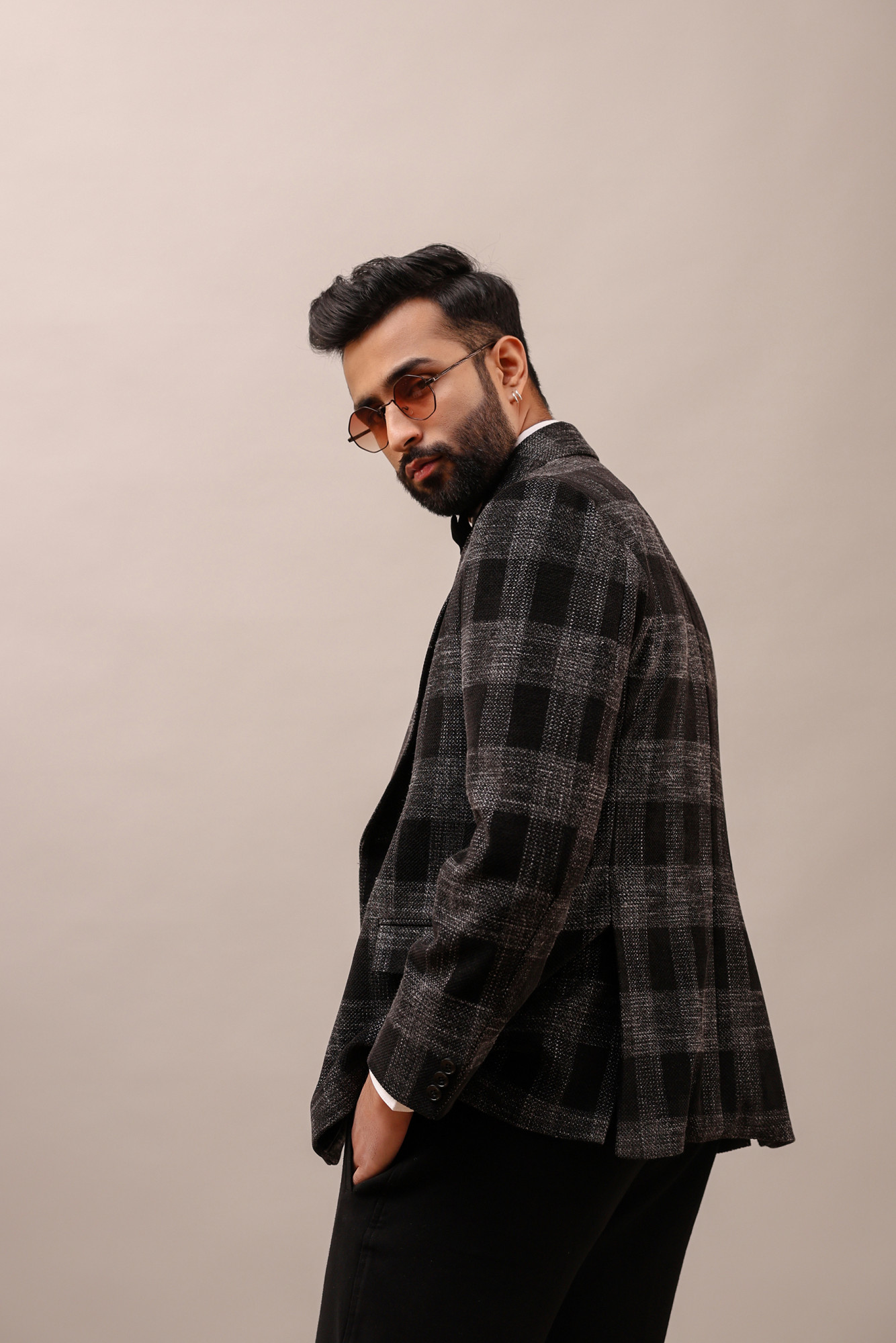 Woolen Checks Blazer
