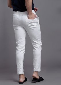 Men's Tailored fit pants in white
