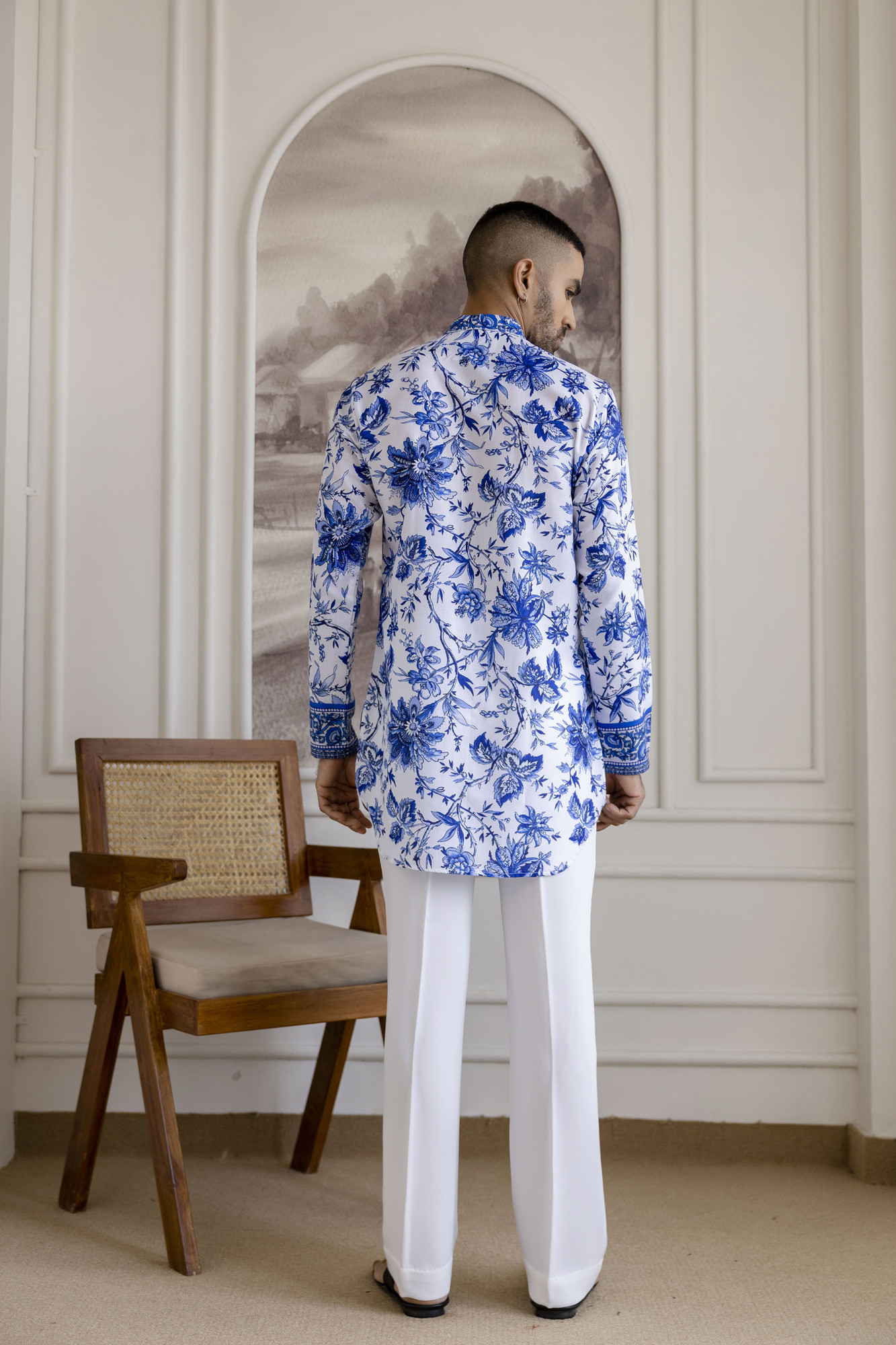 Blue Pottery Short Kurta