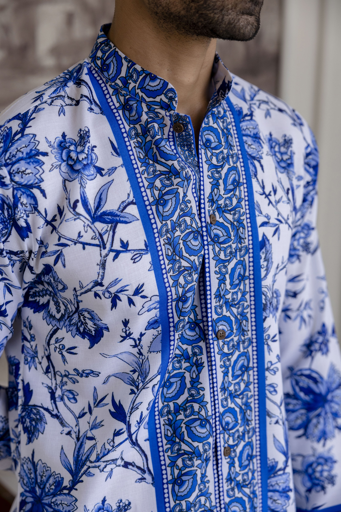 Blue Pottery Short Kurta