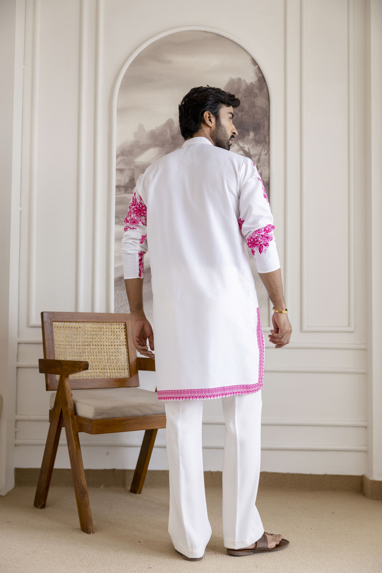 Neck Work Printed Kurta