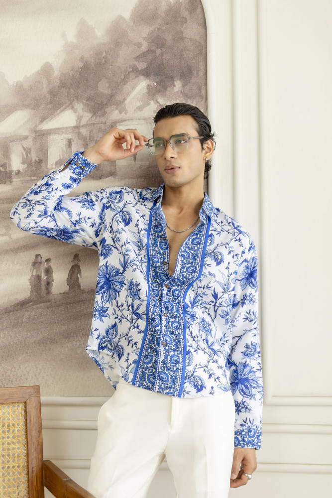 Image of Blue Pottery Relax Fit Shirt