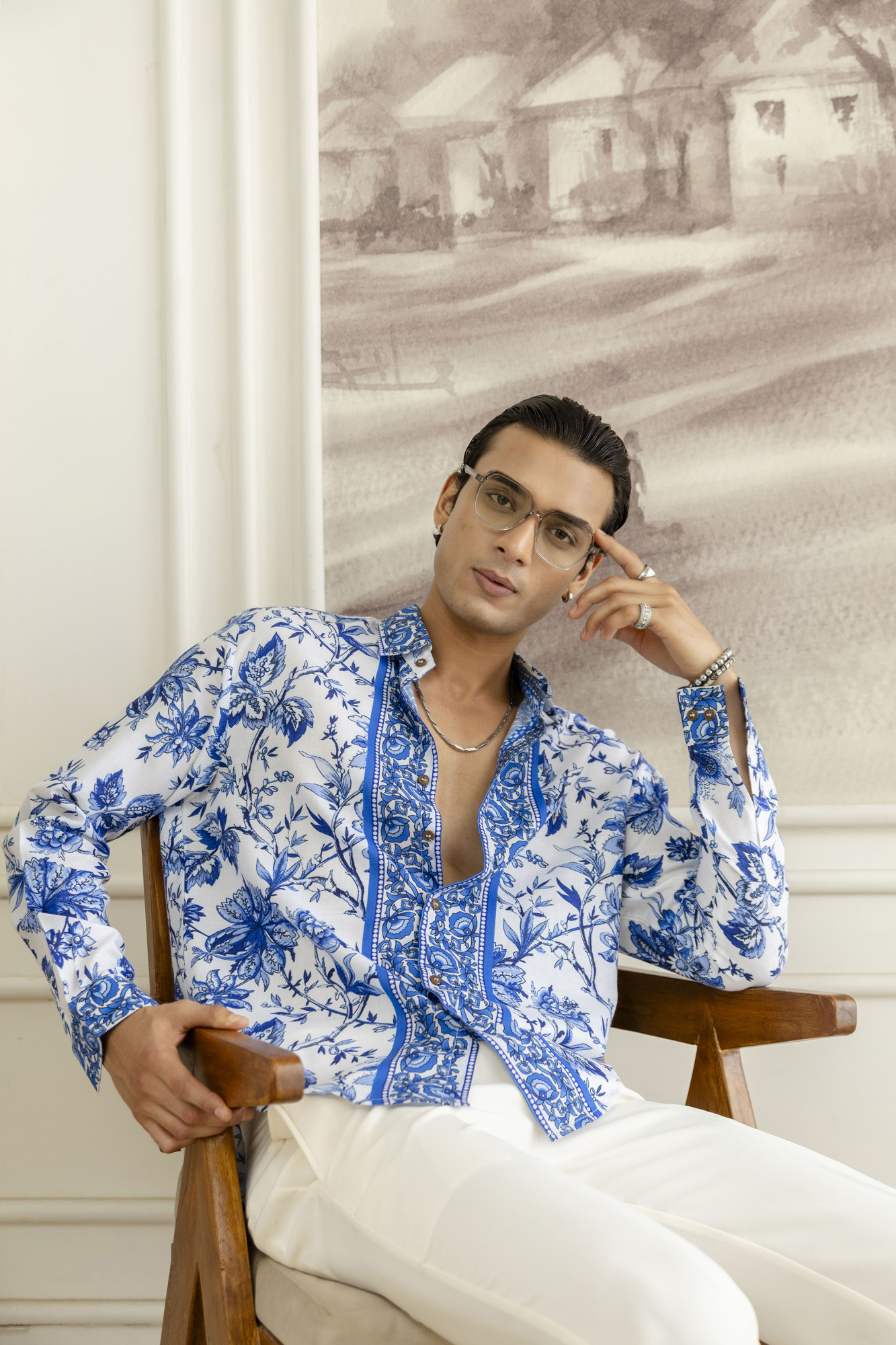 Blue Pottery Relax Fit Shirt