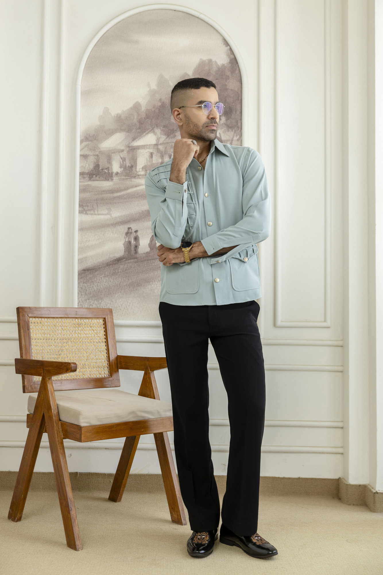 Pin Box Royal Shacket In Mint