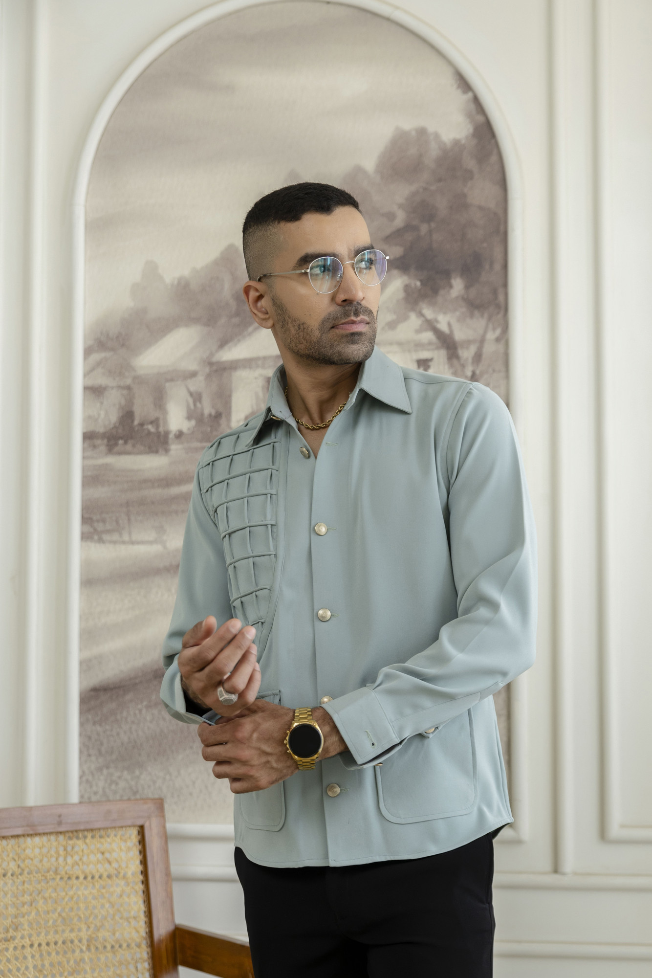 Pin Box Royal Shacket In Mint