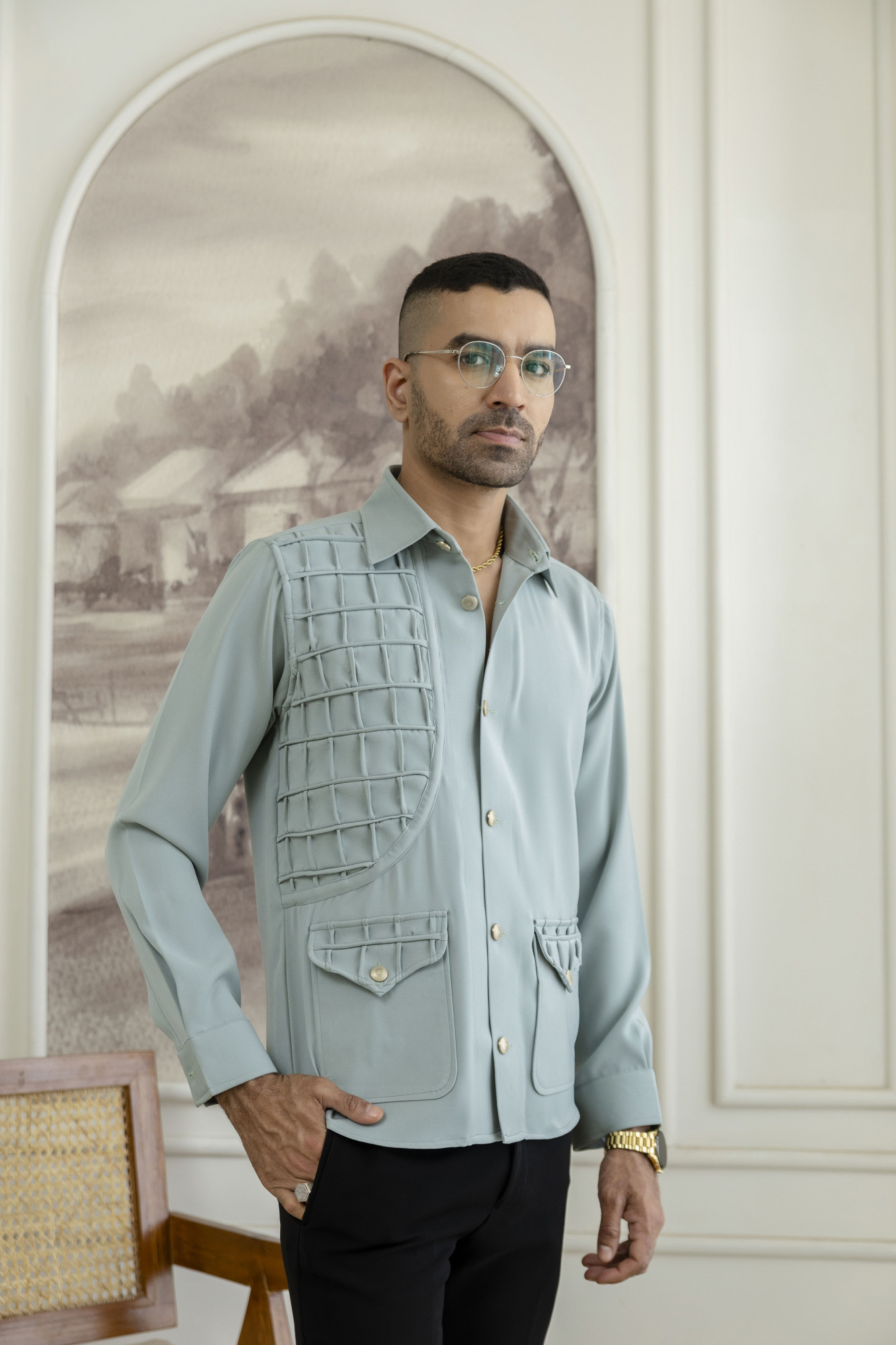 Pin Box Royal Shacket In Mint